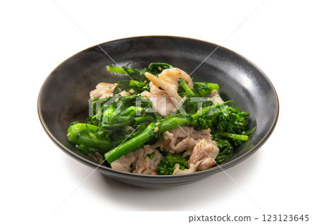 Stir-fried chima dilapa and pork Stir-fried chima dilapa and pork 123123645