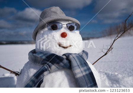 Snowman with sunglasses 2 Snowman with sunglasses 2 123123653