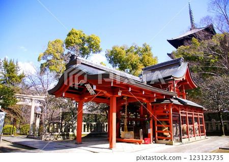 京都府 東寺/屋島神社 屋島神社大廳 京都市南區九條町 2022 年 2 月 123123735