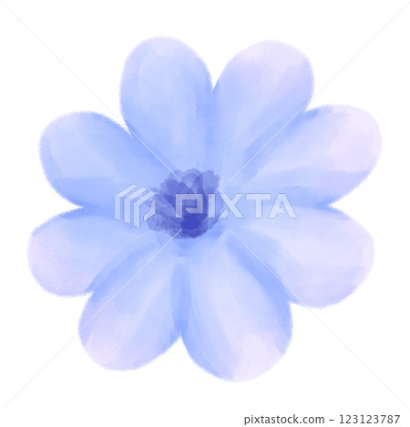 大綻放的丁香花手繪水彩畫 大綻放的丁香花手繪水彩畫 123123787