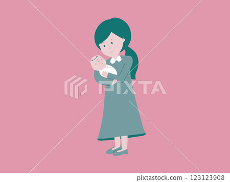 Mother holding a baby Mother holding a baby 123123908