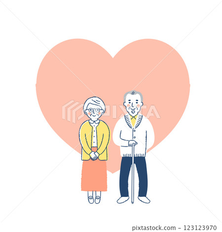 高級夫妻心形背景 123123970