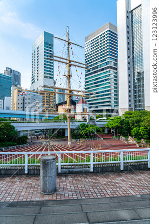 [東京]竹芝車站前竹芝碼頭的桅杆 123123996