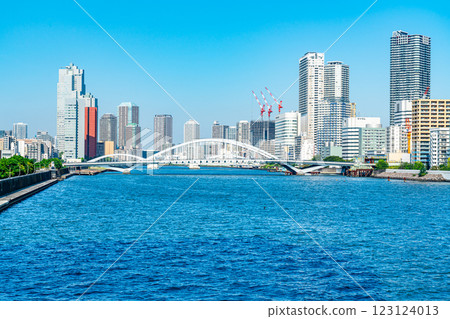 [Tokyo] Cityscape as seen from Takeshiba Pier 123124013