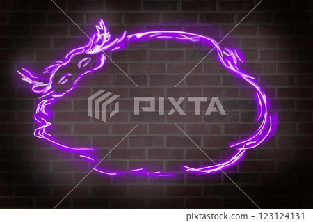 Frame Raspberry Color with Mardi Gras Mask, Neon Template for Web and Print Frame Raspberry Color with Mardi Gras Mask, Neon Template for Web and Print 123124131