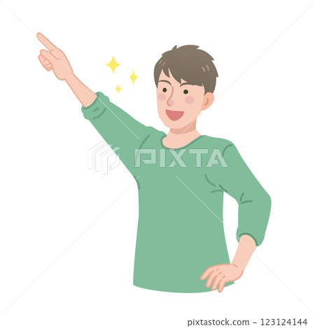 指向手指的一個人 123124144