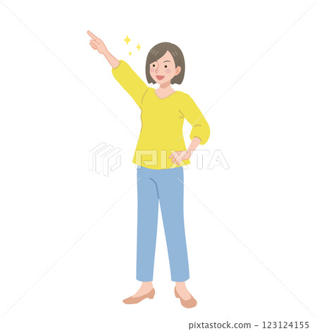 女人指著 123124155