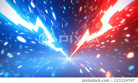 "Comparative red and blue energy background" "Comparative red and blue energy background" 123124747