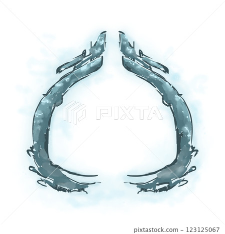 Portal Frame Asymmetrical Illustration Neon with Flashes, Illustration Template for Web and Print Portal Frame Asymmetrical Illustration Neon with Flashes, Illustration Template for Web and Print 123125067