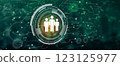 HR Manager candidate for hiring. Human resources management, Recruitment, Employment, Headhunting business Concept. 123125977