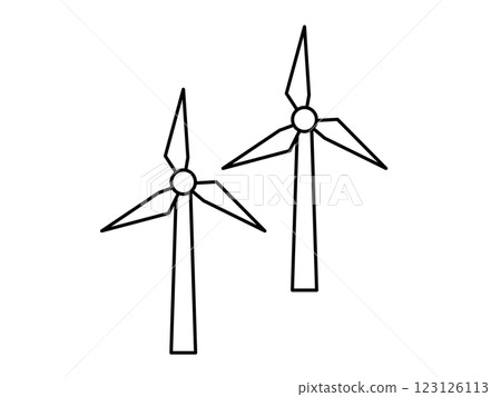 風力發電線圖示 生態與清潔能源符號 風力發電線圖示 生態與清潔能源符號 123126113