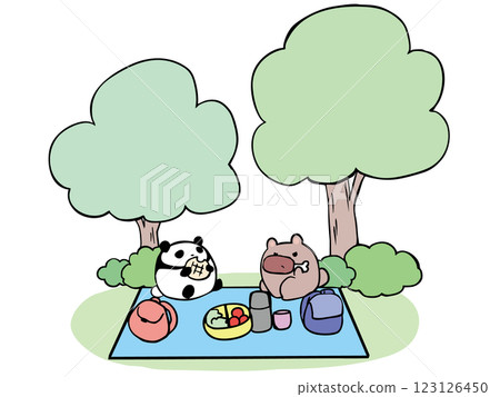 貓熊野餐 123126450