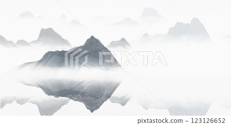 lake, reflection, hills 123126652