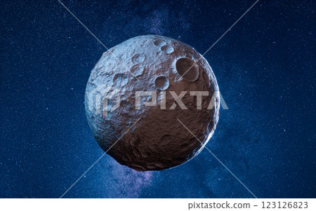 Planet in the outer space, 3d rendering. 123126823