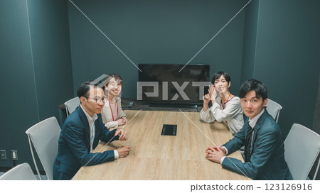 Colleagues working at the same company 123126916