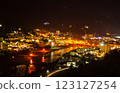 Night view of Gero Onsen 123127254