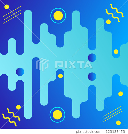 abstract colorful blue background with hand drawn drops, circles, zigzags and stripes. vector abstract colorful blue background with hand drawn drops, circles, zigzags and stripes. vector 123127453