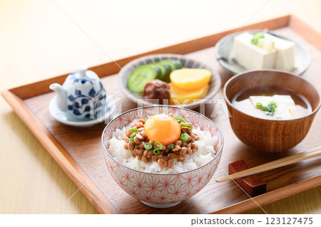 日本料理納豆飯 123127475