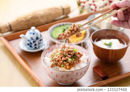 日本料理納豆飯 123127488