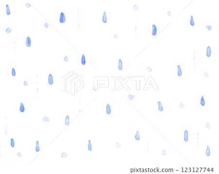 手繪背景插圖落下的雨滴 123127744