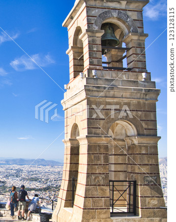 Beautiful view of Athens from Mount Lycabettus 123128115
