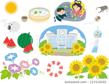 夏季插圖素材集 夏季插圖素材集 123128202