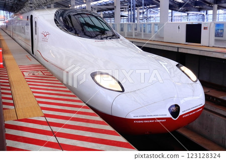Nishi Kyushu Shinkansen "Kamome" at Nagasaki Station Nishi Kyushu Shinkansen "Kamome" at Nagasaki Station 123128324
