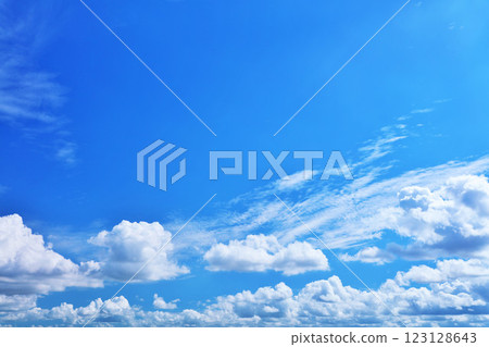 Summer blue sky and clouds Summer blue sky and clouds 123128643
