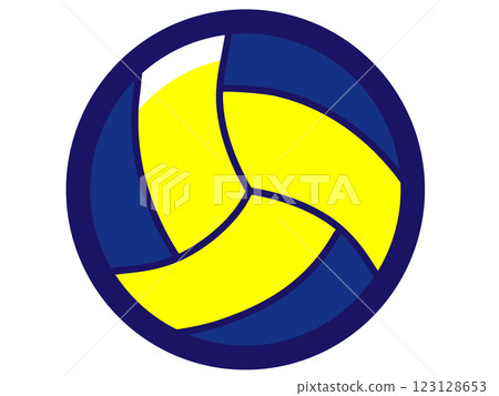 簡單的排球圖示/向量插圖素材(透明背景) 簡單的排球圖示/向量插圖素材(透明背景) 123128653