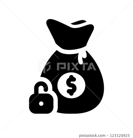 A simple vector icon representing blocked account 123128925