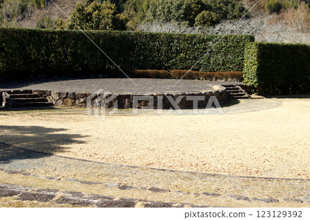 Kumamoto Prefecture Higo Folk Village Stone Stage Kumamoto Prefecture Higo Folk Village Stone Stage 123129392