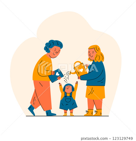 Sharing Love and Kindness Across Generations Sharing Love and Kindness Across Generations 123129749