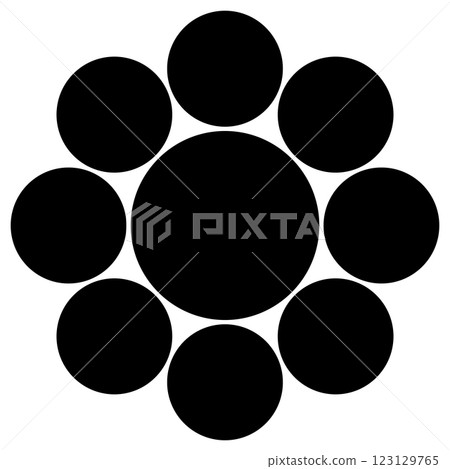 The nine stars are Tadaoki Hosokawa, Mitsunari Ishida, the Toda clan, Kazunishi, Hirotsune Kazusa, Mitsuru Maejima, Judayu Hosokawa, Masatsune Tsuchiya, Masatsugu, and Torakichi Hara. 123129765