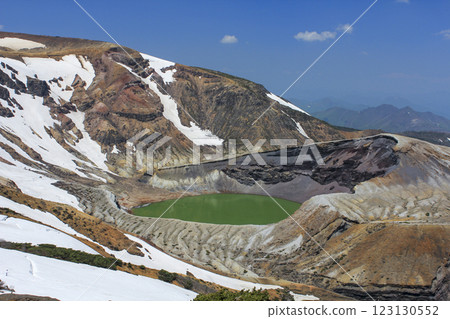 Zao's kettle in early summer Zao's kettle in early summer 123130552