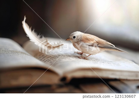 National poetry month observance: book appreciation, paper artistry, poetic passion, literary exploration, verse creativity, storytelling beauty, word expression, rhyme inspiration literature focus, . 123130607