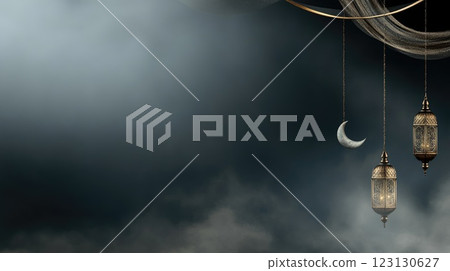 Night of Baraat: creative banner, spiritual gathering, religious observance, Laylat al-Baraa, Islamic heritage, holy night, celestial imagery, cultural importance, divine blessings, sacred moment. Night of Baraat: creative banner, spiritual gathering, religious observance, Laylat al-Baraa, Islamic heritage, holy night, celestial imagery, cultural importance, divine blessings, sacred moment. 123130627