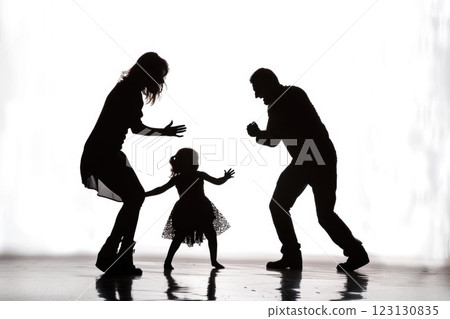 National child abuse awareness month: frightened child, self-protection, emotional distress, fear expression, vulnerable youth, safeguarding, awareness campaign, protective actions, trauma prevention. 123130835