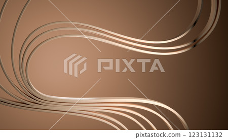 Curved lines on brown background, abstract design, smooth flowing shapes, elegant curves, minimalistic art, modern decoration, stylish pattern, artistic wallpaper, contemporary style 123131132