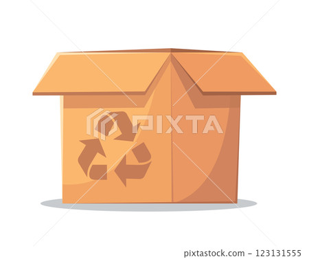 brown cardboard box vector illustration brown cardboard box vector illustration 123131555