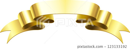 Golden, shiny ribbon gracefully waving across a white background, creating ample copy space for personalized text or design elements, perfect for celebrations and awards Golden, shiny ribbon gracefully waving across a white background, creating ample copy space for personalized text or design elements, perfect for celebrations and awards 123133192