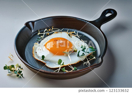 Perfect Sunny Side Up Egg Delight 123133632