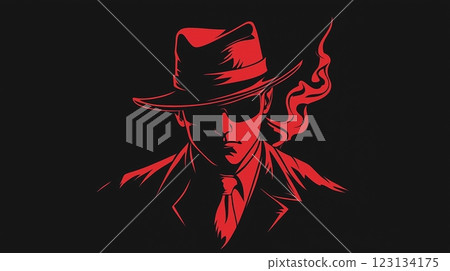 Modern and stylish mafia logo Modern and stylish mafia logo 123134175