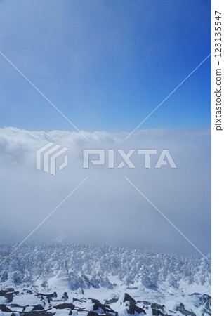 天空、雲彩和雪 123135547