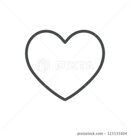 Heart Suit Icon. Thin Line Symbol of Heart Playing Card Suit for Poker, Gambling, and Casino Games. Isolated Vector Illustration. Heart Suit Icon. Thin Line Symbol of Heart Playing Card Suit for Poker, Gambling, and Casino Games. Isolated Vector Illustration. 123135804