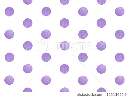 [Eraser stamp] Polka dot background illustration 123136234