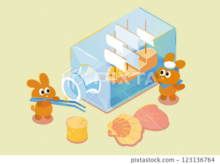 瓶船 瓶船 123136764