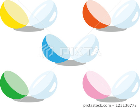 Colorful capsule toy illustration - Toys and capsule toys 123136772