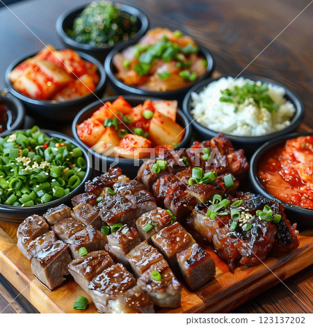 Korean BBQ Grill 123137202