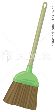 Broom illustration vector material Broom illustration vector material 123137560