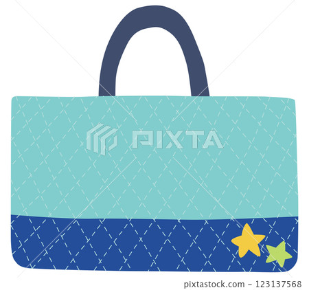 手提包學校入口/幼兒園入口準備星空向量素材 123137568